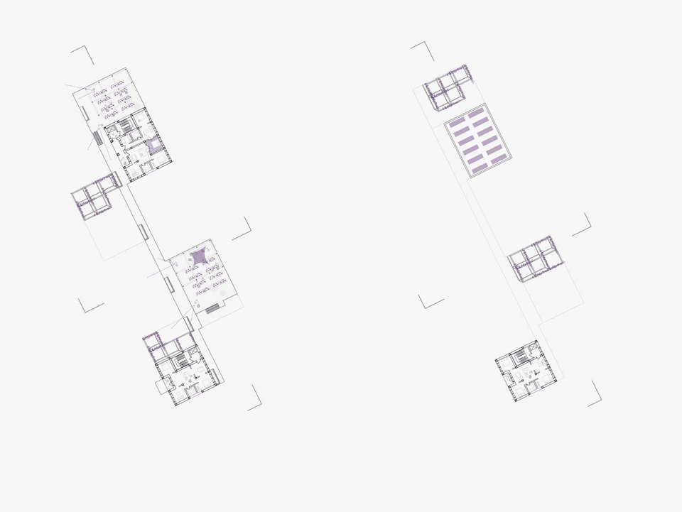 Grundrisse der Bachelor Arbeit Living Urban Nature