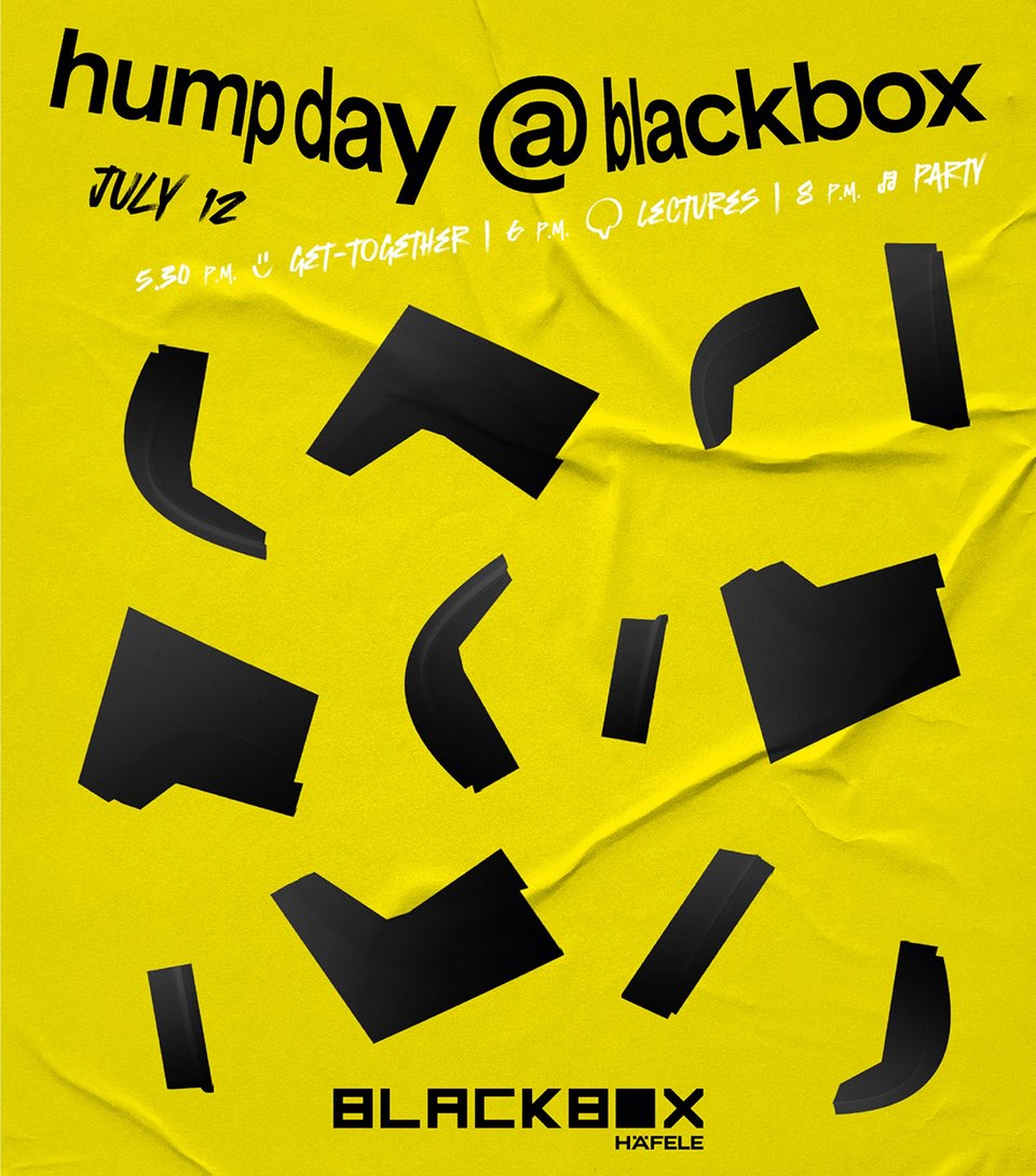 Plakat für die Bewerbung des Events in der Blackbox