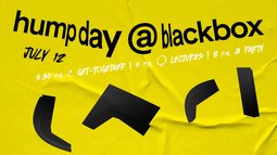 Plakat für die Bewerbung des Events in der Blackbox