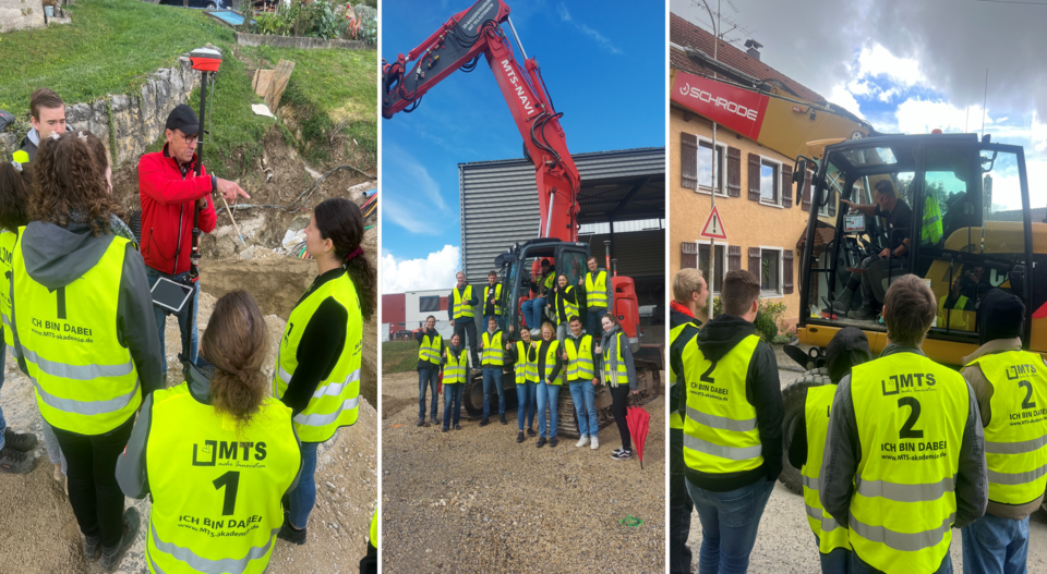 Exkursion zu MTS Schrode - GNSS und Baggersteuerung im Einsatz auf der BIM-Baustelle