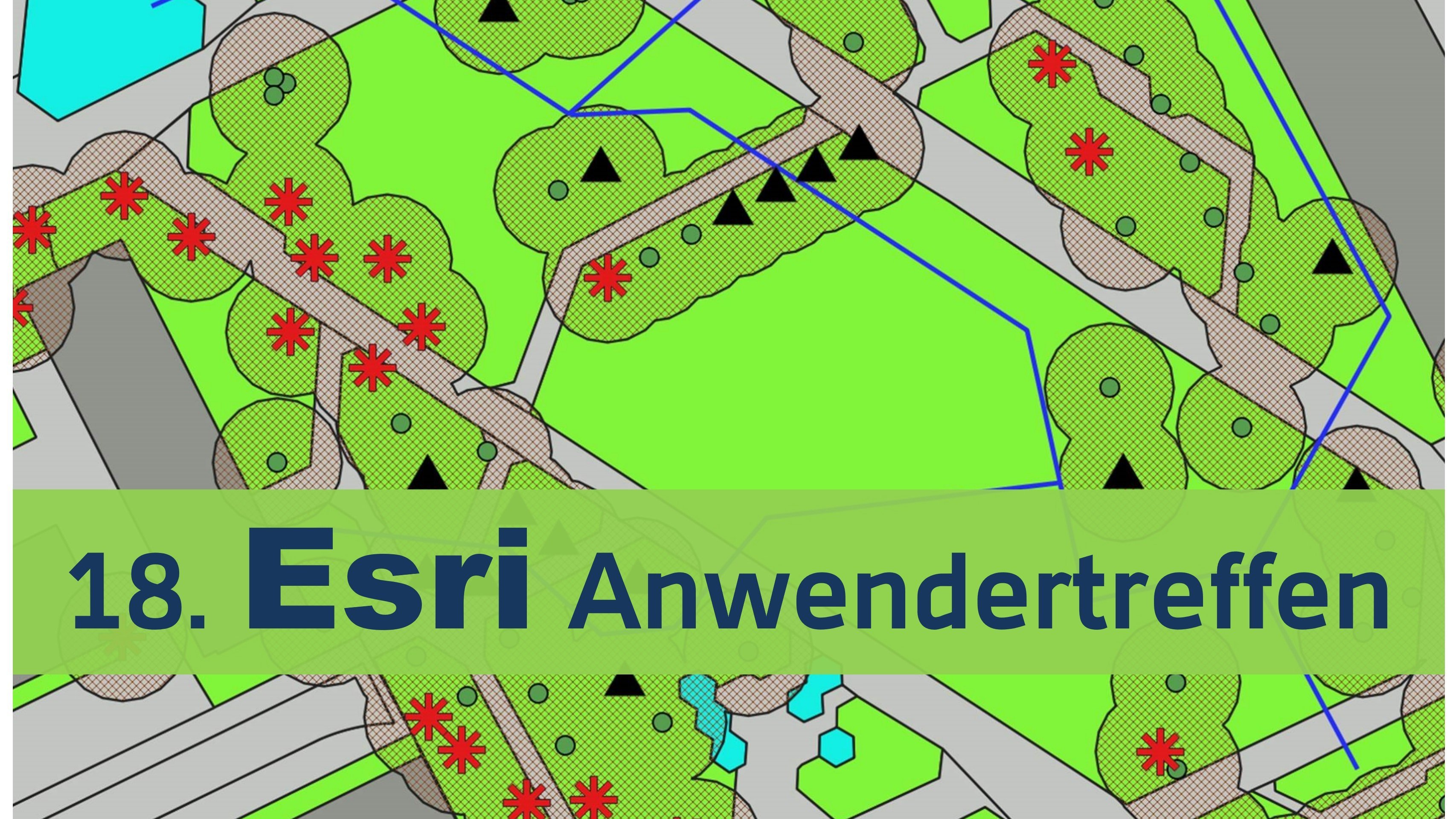 Logo des 18. Esri Anwendertreffens an der HFT Stuttgart